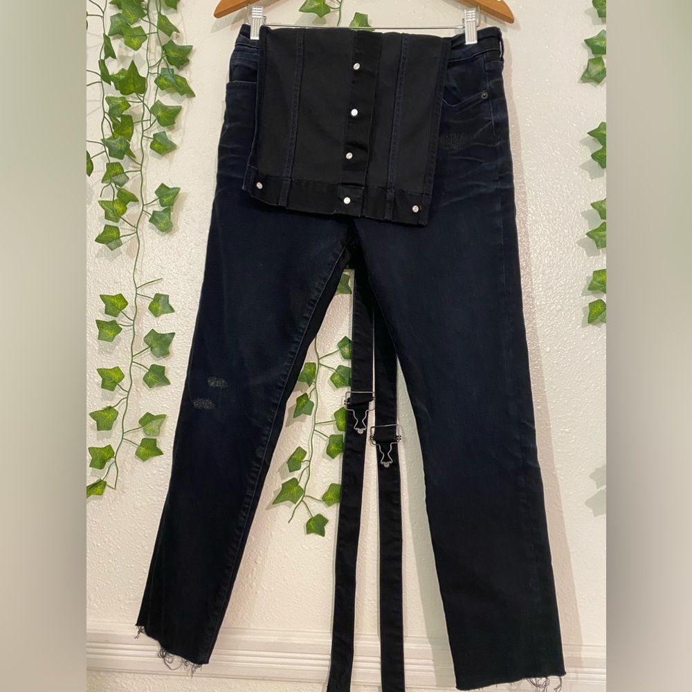 PRPS PRPS womens jean overalls Size M size m  color black - Picture 15 of 16